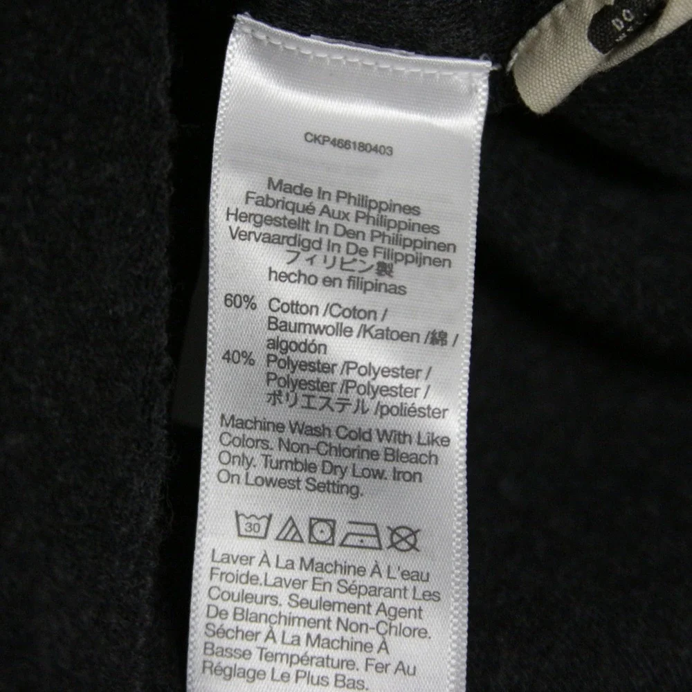 Madewell Dark Gray Puff Sleeve Crewneck‎ Top XS Made in Philippines
